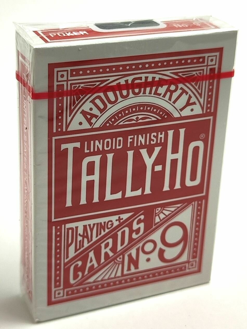 Игральные карты Tally-Ho №9 Circle Back, красная рубашка