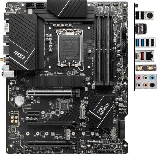 Материнская плата MSI PRO Z790-P WIFI Socket 1700 Z790 4xDDR5 3xPCI-E 16x 1xPCI-E 1x 6xSATA III ATX Retail