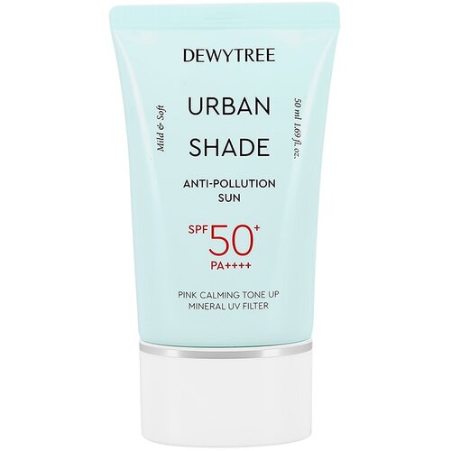 крем для лица dewytree urban shade солнцезащитный spf50 тонирующий 40 мл Крем для лица DEWYTREE URBAN SHADE солнцезащитный SPF50+ (успокаивающий) 50 мл