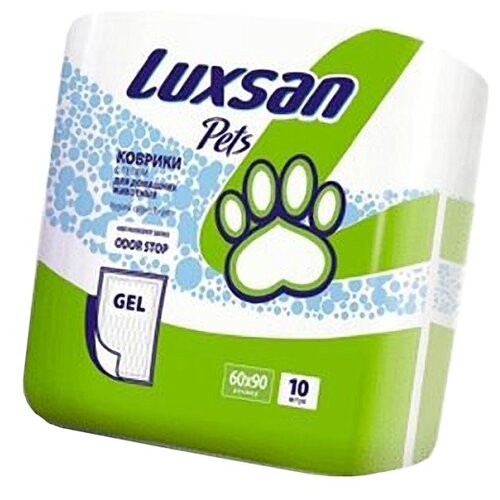 фото Пеленки для собак впитывающие luxsan pets gel 60х90 см 10 шт.