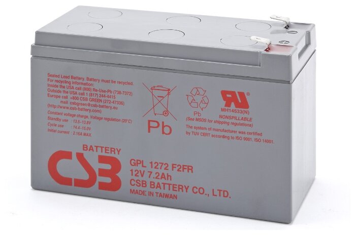 Аккумуляторная батарея CSB GPL 1272 7.2 А·ч