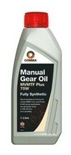 Масло трансмиссионное mvmtf plus 75w comma 1л gear oil