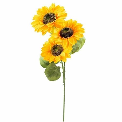 Искусственный подсолнух 3 цветка на 1 ветке 1259₽
