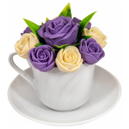 Чайная пара с шоколадными розами