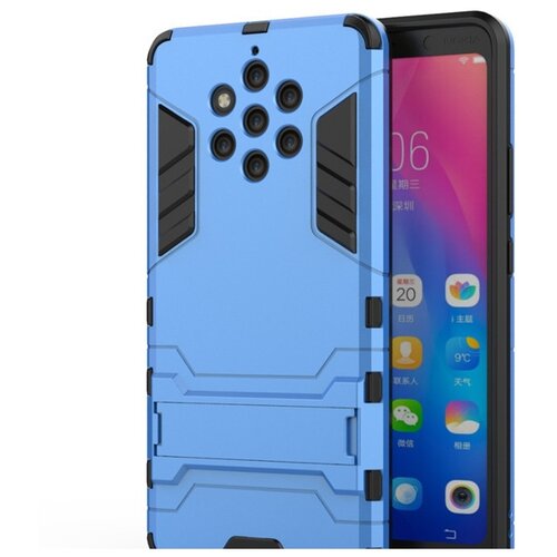 фото Чехол-бампер mypads для nokia 9 pureview противоударный усиленный ударопрочный голубой