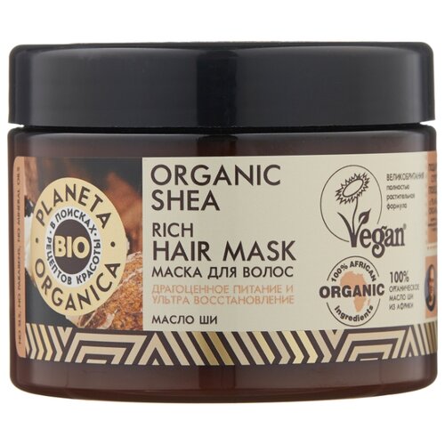 фото Planeta Organica BIO Organic Shea Маска для волос питательная, 300 мл