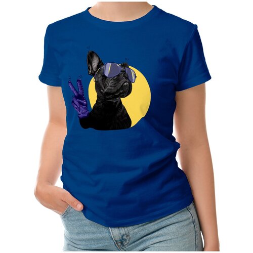 фото Футболка roly, размер m, синий