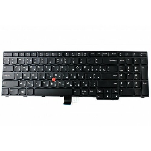 Клавиатура для ноутбука Lenovo ThinkPad E570, E575 черная, с джойстиком клавиатура для ноутбука lenovo thinkpad e470 e475 черная с джойстиком
