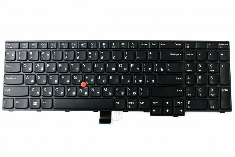 Клавиатура для ноутбука Lenovo ThinkPad E570, E575 черная, с джойстиком