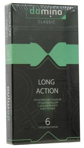 Презервативы Domino LONG ACTION 6 шт