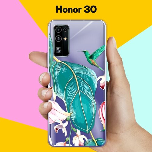 Силиконовый чехол Колибри на Honor 30