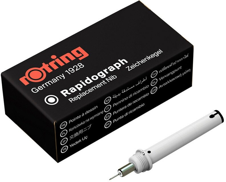 Пишущий элемент для рапидографа Rotring 0,25мм, картон. упаковка, 306607