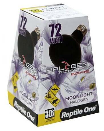 [282.R1-46687] Reptile One Halogen Heat Lamp Moonlight 72W - Галогенная лампа лунного света для терр. Е27 72 Вт (1 шт)