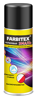 Эмаль акриловая аэрозоль FARBITEX (Артикул: 4100008927; Цвет: Светлая слоновая кость RAL 1015; Фасовка = 052 л)