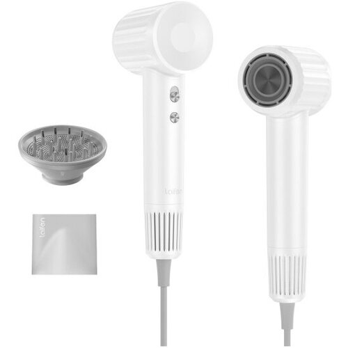 фото Скоростной фен для волос hair dryer laifen retro, белый polaris