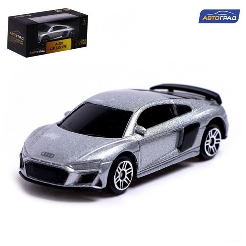 Машина металлическая AUDI R8 COUPE, 1:64, цвет серебро