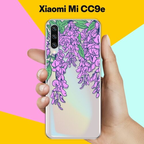 Силиконовый чехол Цветы фиолетовые на Xiaomi Mi CC9e силиконовый чехол цветы фиолетовые на xiaomi mi 10 pro