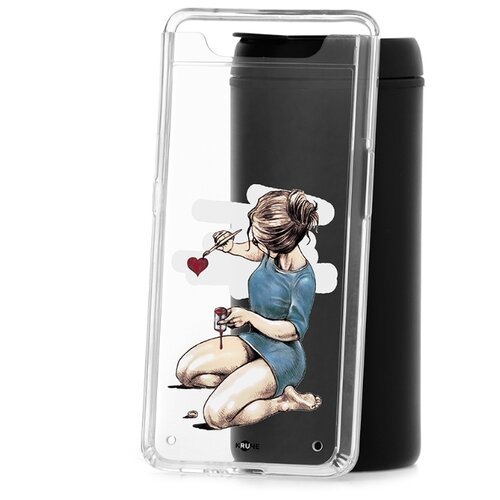 фото Чехол на samsung galaxy a80 kruche print рисуя любовь