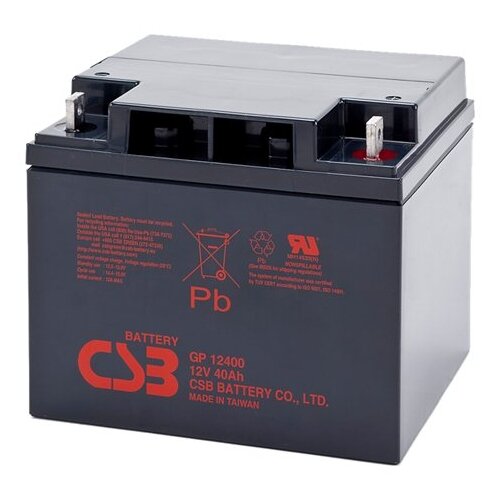 Аккумуляторная батарея CSB GP 12400 12В 40 А·ч аккумуляторная батарея csb gp 6120 6в 12 а·ч