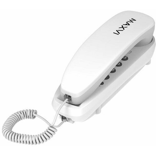 Телефон проводной Maxvi CS-01 Белый