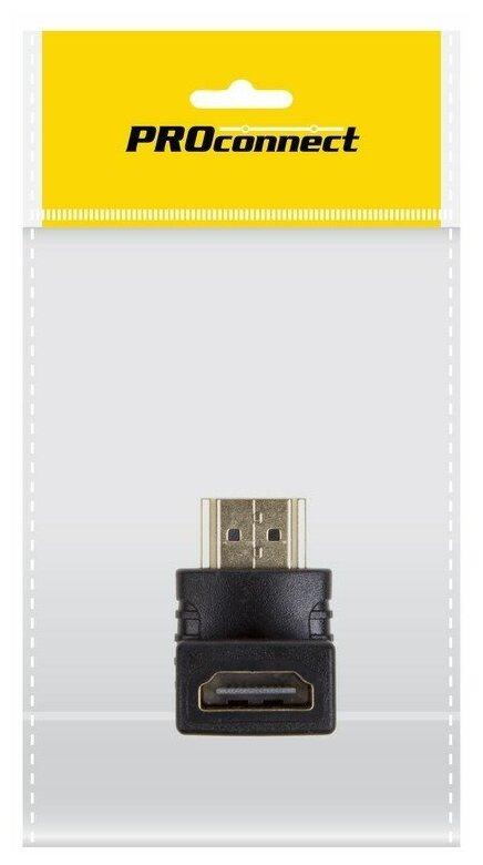 Переходник HDMIгн - HDMIшт, угловой, блистер, Proconnect