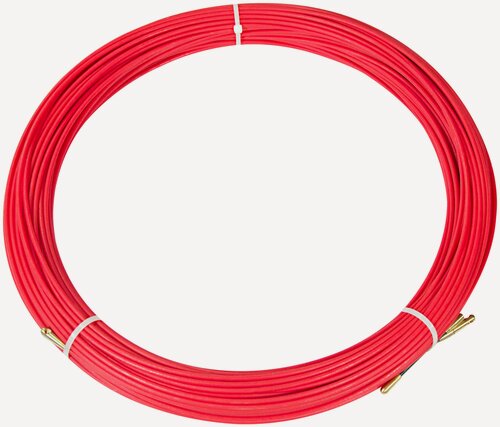Изображение товара Протяжка кабельная REXANT (мини УЗК в бухте), стеклопруток, d=3,5 мм 70 м, красная