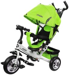 Трехколесный велосипед Moby Kids Comfort 10x8 EVA, зеленый