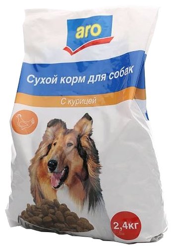 Корм сухой Aro с курицей для собак 2.4кг