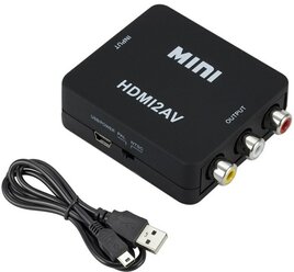 Конвертер PALMEXX HDMI - AV (RCA), чёрный