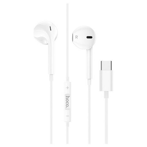 Наушники проводные HOCO M101 Crystal Type-C микрофон белые 34900₽