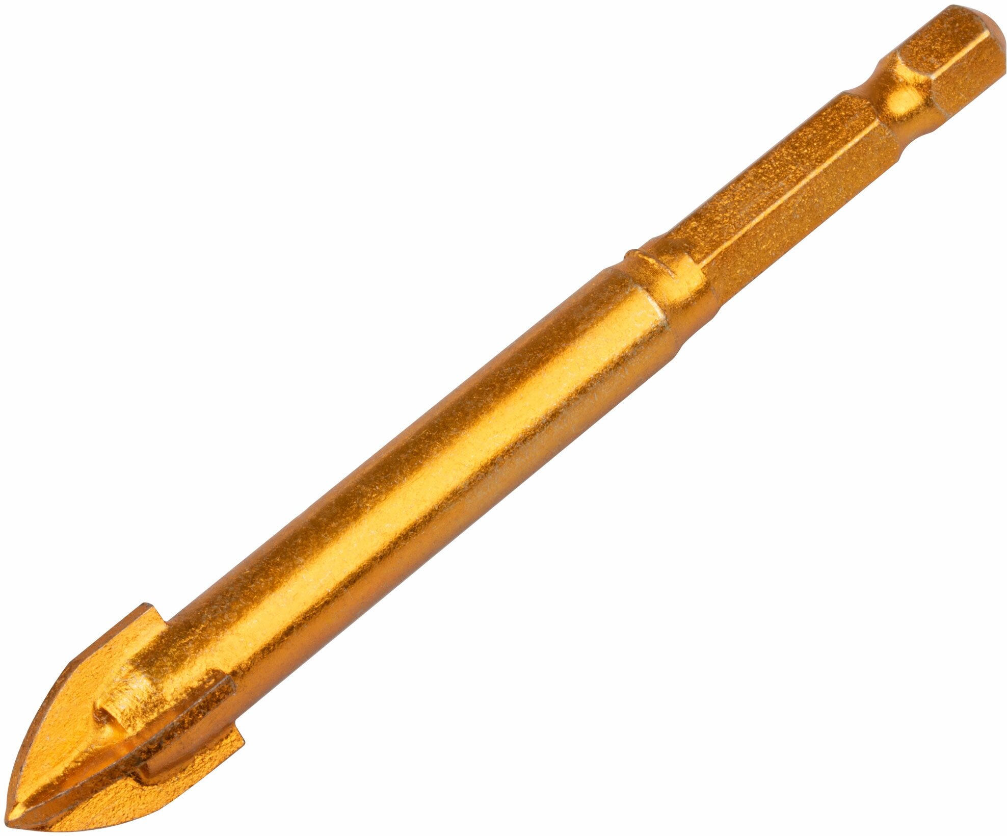 фото Сверло по кафелю, 4 режущие кромки титановое U-хвостовик под биту 12х91 мм FIT 35479