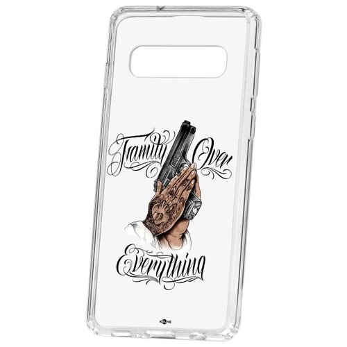 фото Чехол на samsung galaxy s10 kruche print семья превыше