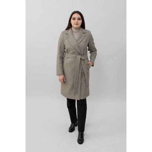 KR-228/1- рубчик Пальто женское светло-коричневый Sempati