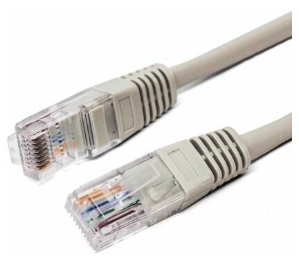 Кабель патч-корд U/UTP 6 кат. 0.5м Filum FL-U6-0.5M 26AWG(7x0.16 мм), омедненный алюминий (CCA), PVC, серый