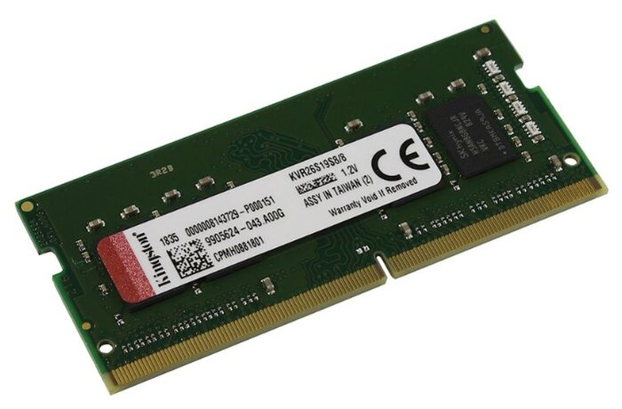 Оперативная память Kingston ValueRAM 8GB 2666MHz CL19 (KVR26S19S8/8)