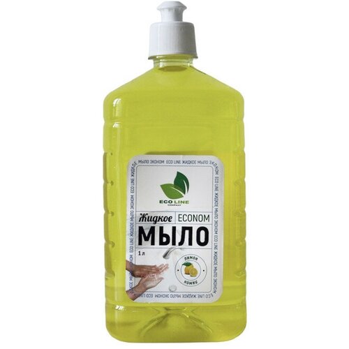 Жидкое мыло Ecoline с ароматом Лимон, 1 л