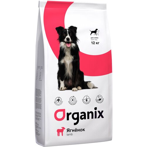 ORGANIX ADULT DOG LAMB для взрослых собак всех пород при аллергии с ягненком (2,5 кг х 4 шт)