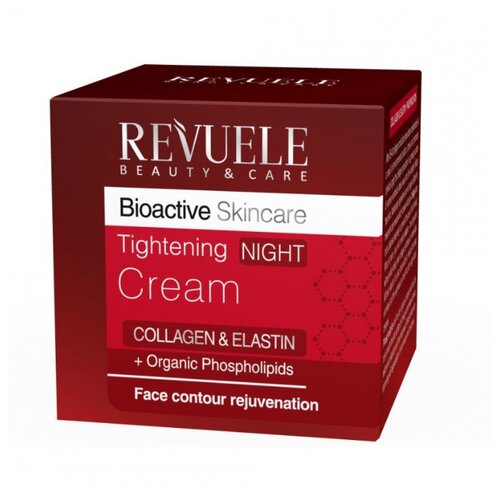 фото Revuele ночной подтягивающий крем для лица Bioactive Skincare Collagen + Elastin, 50 мл