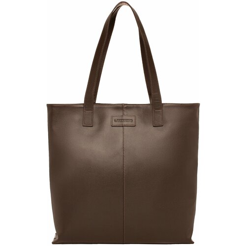 Сумка шоппер LAKESTONE Shane, фактура гладкая, хаки