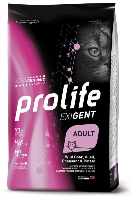 Prolife с кабаном, с перепелом, с фазаном и с картофелем 400 г