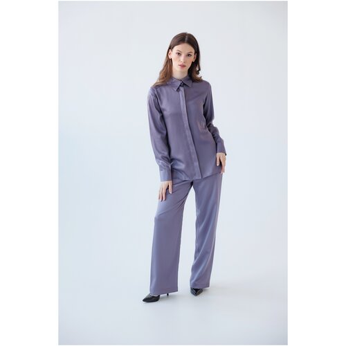 фото Пижамный костюм из тенселя в лиловом цвете sopha