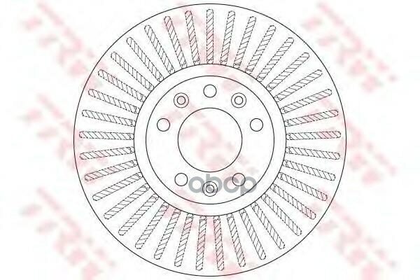 Торм. диск Пер. вент.[304X28] 5 Отв. TRW арт. DF6419