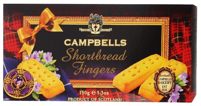Campbells Shartbread Fingers песочное, 150 г