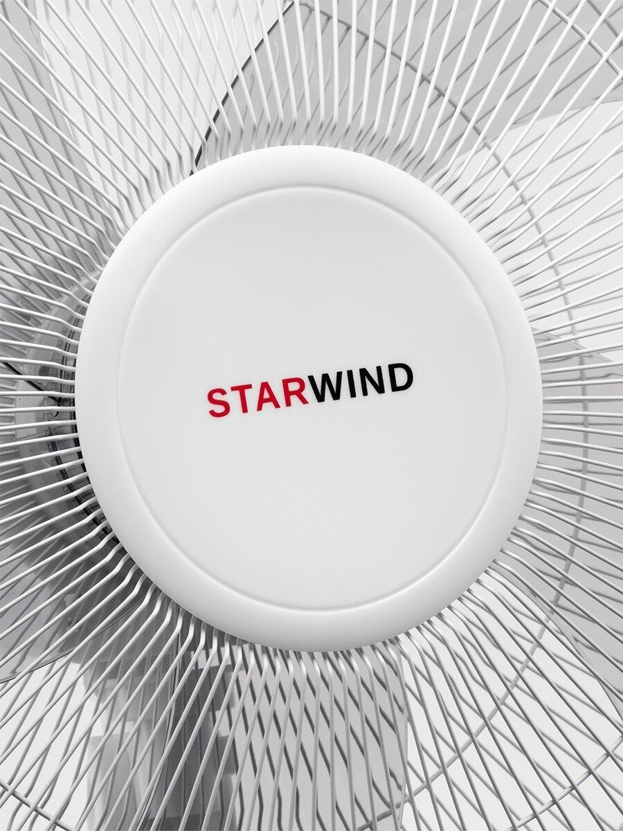 Вентилятор напольный Starwind SAF1251 белый пластик/металл - фото №6