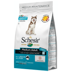 Schesir Dry Line Adult Medium Сухой корм для взрослых собак средних пород (с рыбой), 12 кг - изображение