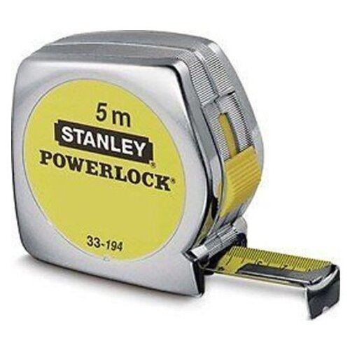 Измерительная рулетка STANLEY POWERLOCK 0-33-194, 19 мм х5 м измерительная рулетка stanley powerlock 1 33 218 13 мм x 3 м