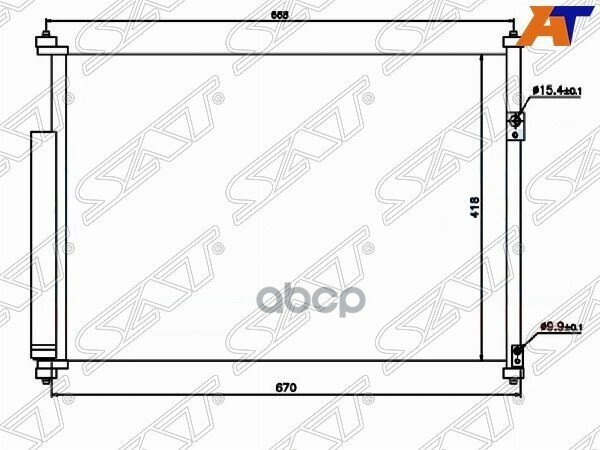 Радиатор Кондиционера Suzuki Grand Vitara 05-16 Sat арт. ST-SZ83-394-0