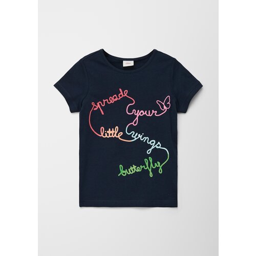 Футболка s.Oliver, хлопок, трикотаж, размер 104/110, синий