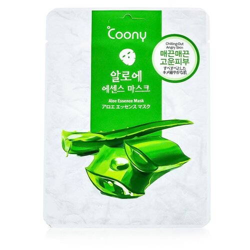 фото Coony тканевая маска для лица с экстрактом алоэ Aloe Essence Mask, 23 г
