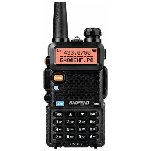 Рация Baofeng UV-5R 8W 3 режима мощности Черный UV-5R 8W 234100₽